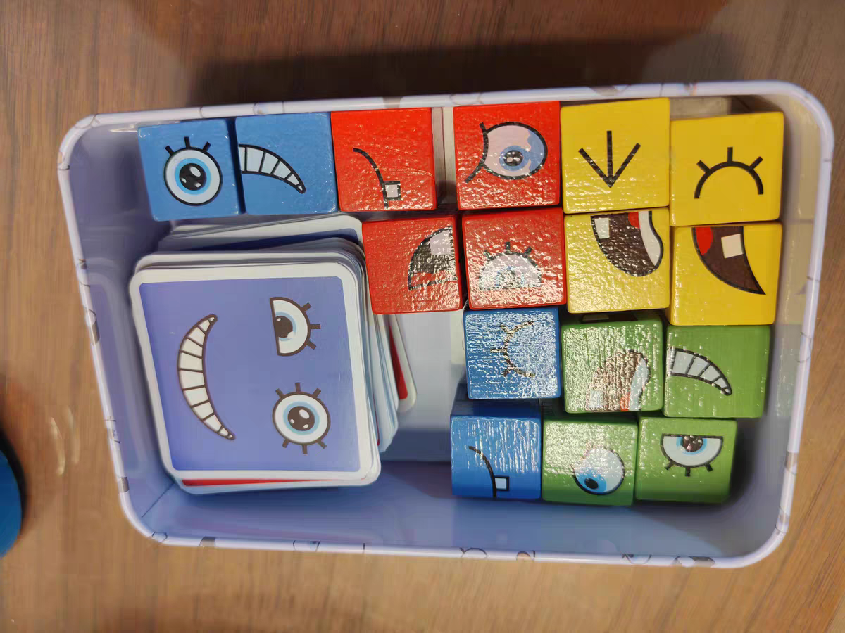 Face Changing Cube Game π Wooden Puzzle Blocks Kids Family Party Toy