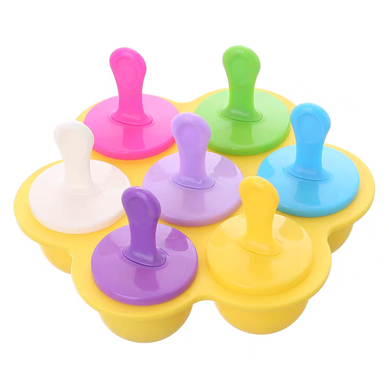 Silicone Ice Cream Mold 🍦 DIY Popsicle Maker Mini Ice Pop Tray for Kids