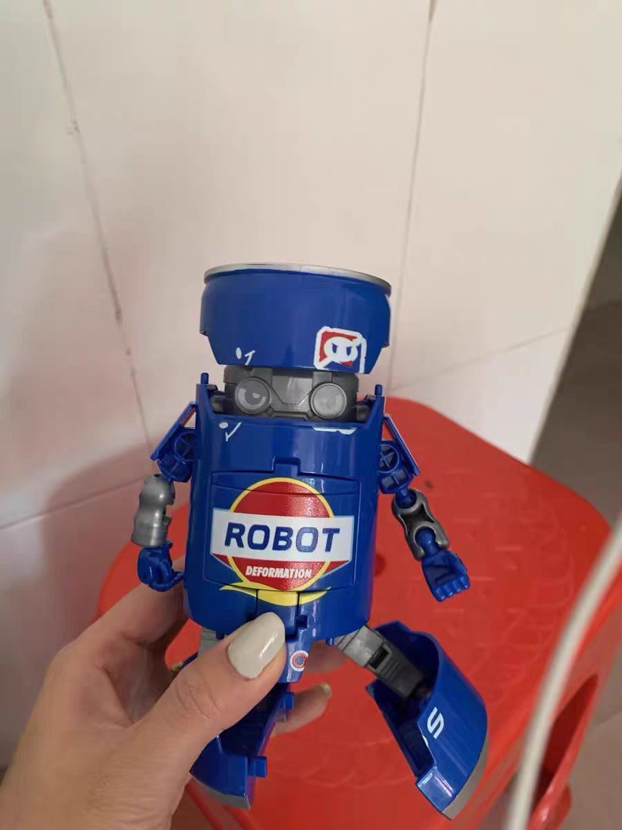 Soda Can Transforming Robot 🥤 Creative Mecha Toy for Kids Boys