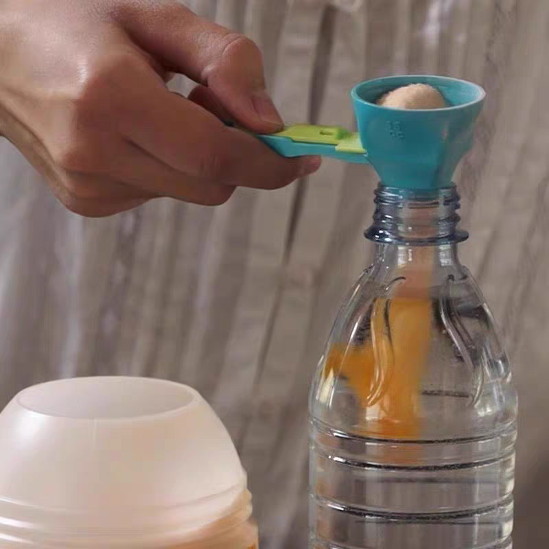 Multi-Function Measuring Spoon Funnel β Leak-Proof Scoop for Coffee & Protein Powder