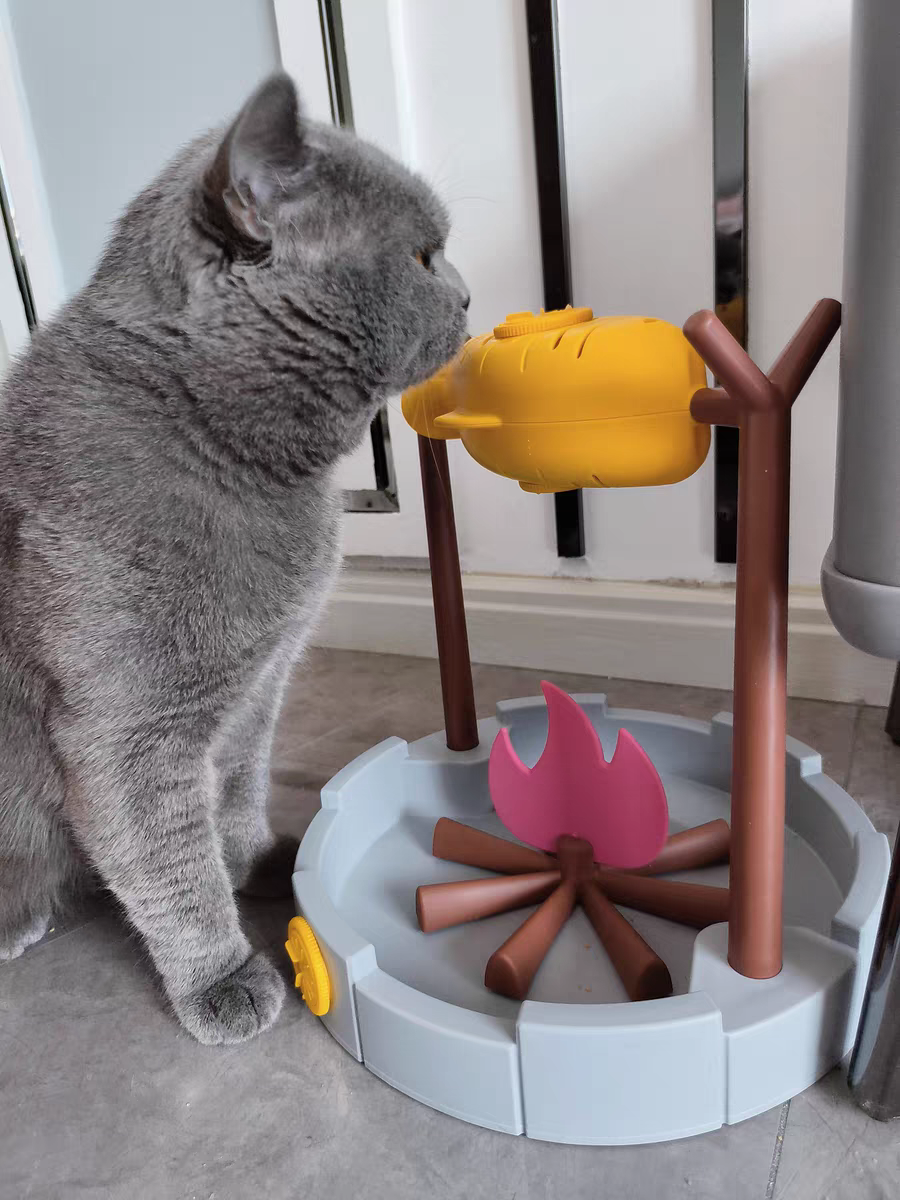 Cat Interactive Treat Toy 🐾 Rolling Feeder Puzzle Pet Self-Play Fun