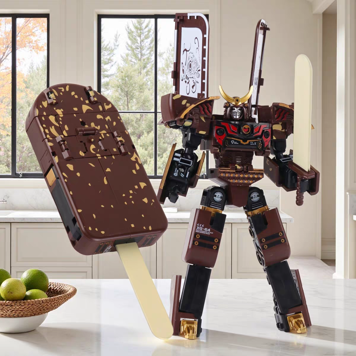 Transforming Ice Cream Robot π¦ Kids Creative Mecha Warrior Toy Model