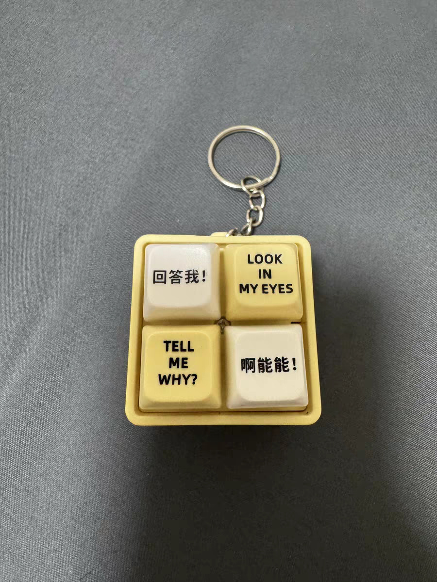 Talking Voice Keychain 🔑 Funny “Look in My Eyes” Sound Effect Keyring