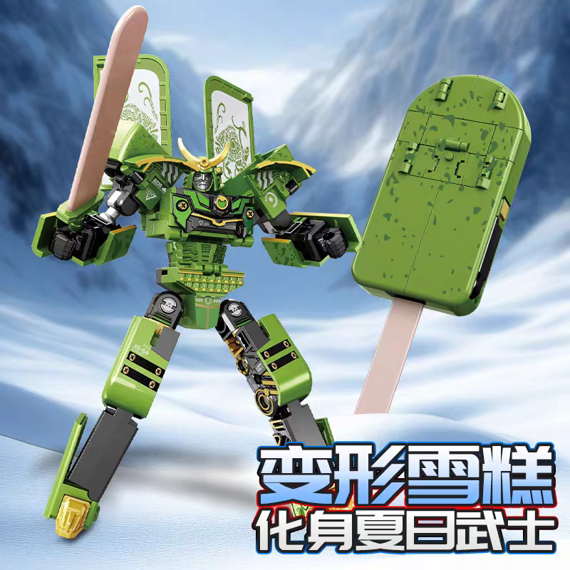 Transforming Ice Cream Robot π¦ Kids Creative Mecha Warrior Toy Model