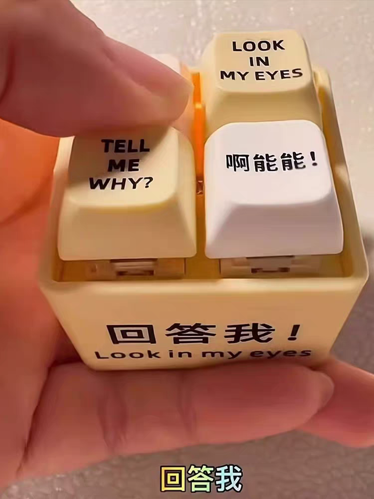Talking Voice Keychain 🔑 Funny “Look in My Eyes” Sound Effect Keyring