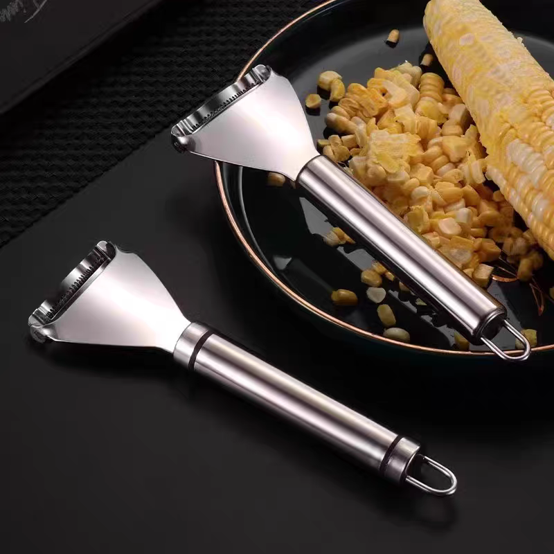 Stainless Steel Corn Stripper 🌽 Easy Kernel Remover Kitchen Tool