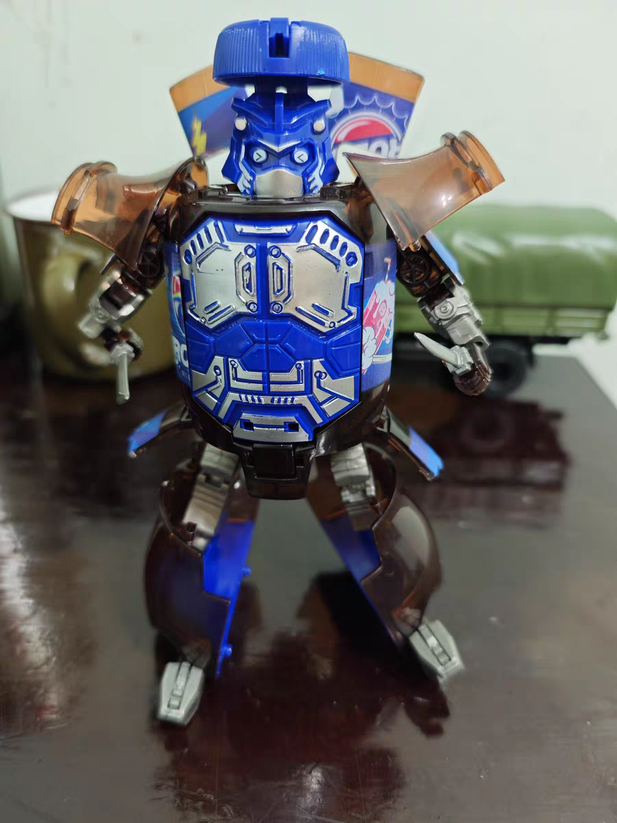Transforming Soda Can Robot 🥤 Cool Mecha Warrior Toy for Kids Boys