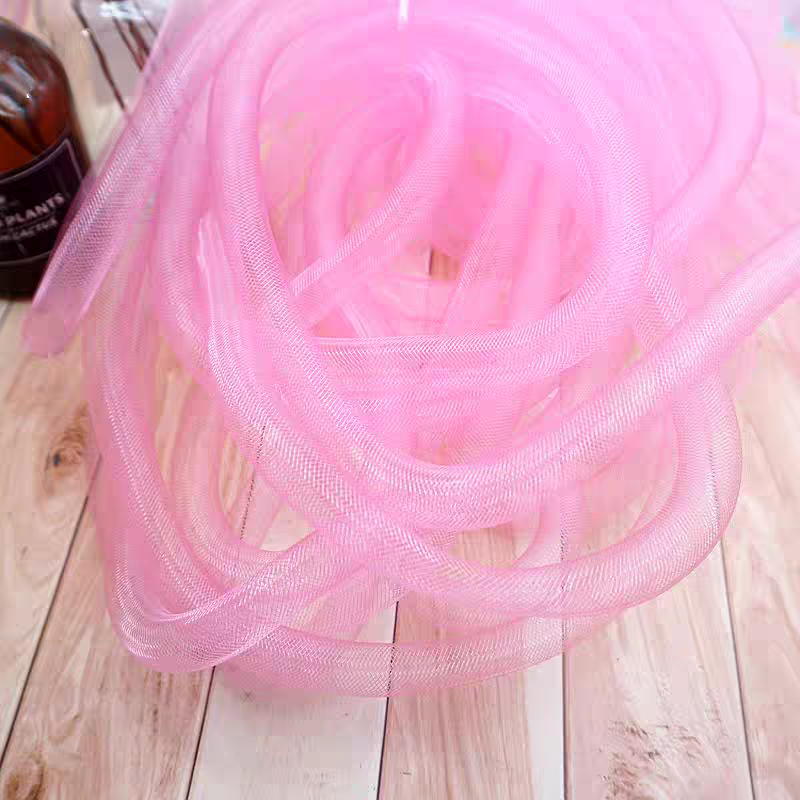 Colorful Elastic Twist Mesh Tube π DIY Craft Accessory 2m Sewing Supply