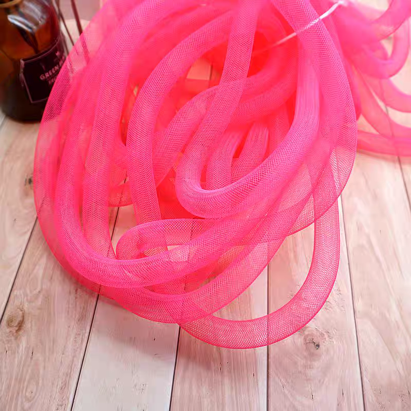 Colorful Elastic Twist Mesh Tube π DIY Craft Accessory 2m Sewing Supply