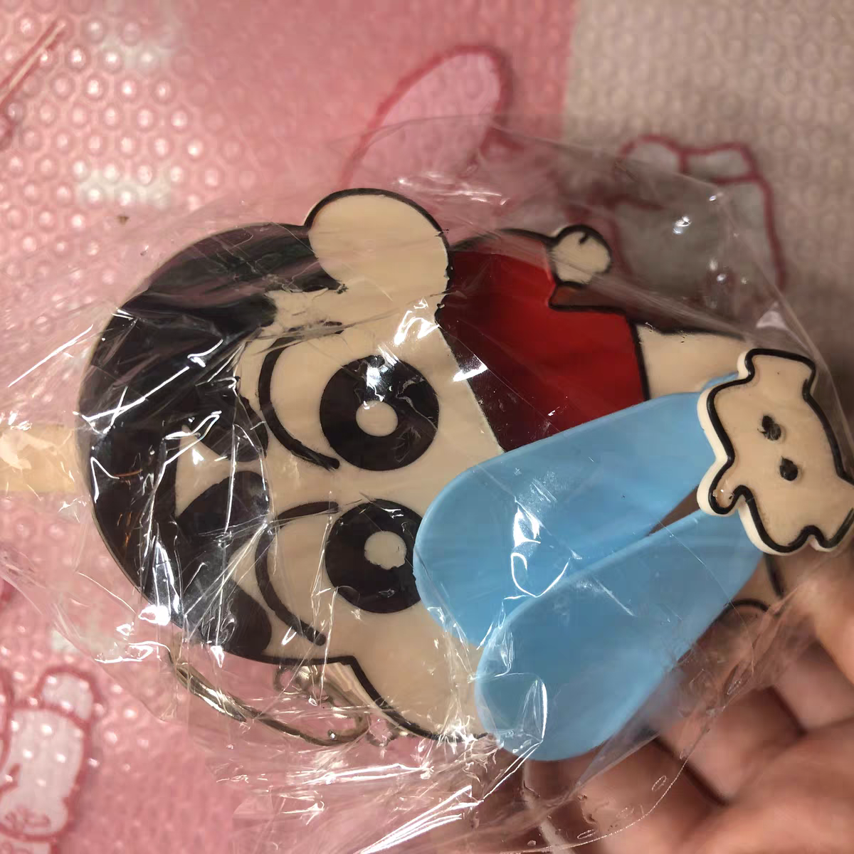 Crayon Shin-chan Handheld Fan 🌬️ Cute Cartoon Double-Blade Manual Summer Fan