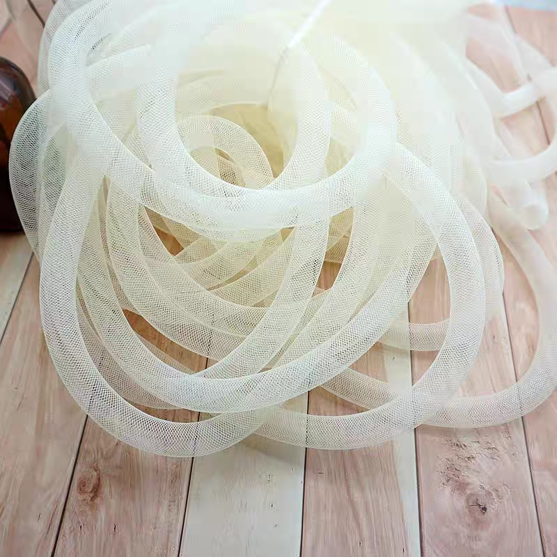 Colorful Elastic Twist Mesh Tube π DIY Craft Accessory 2m Sewing Supply