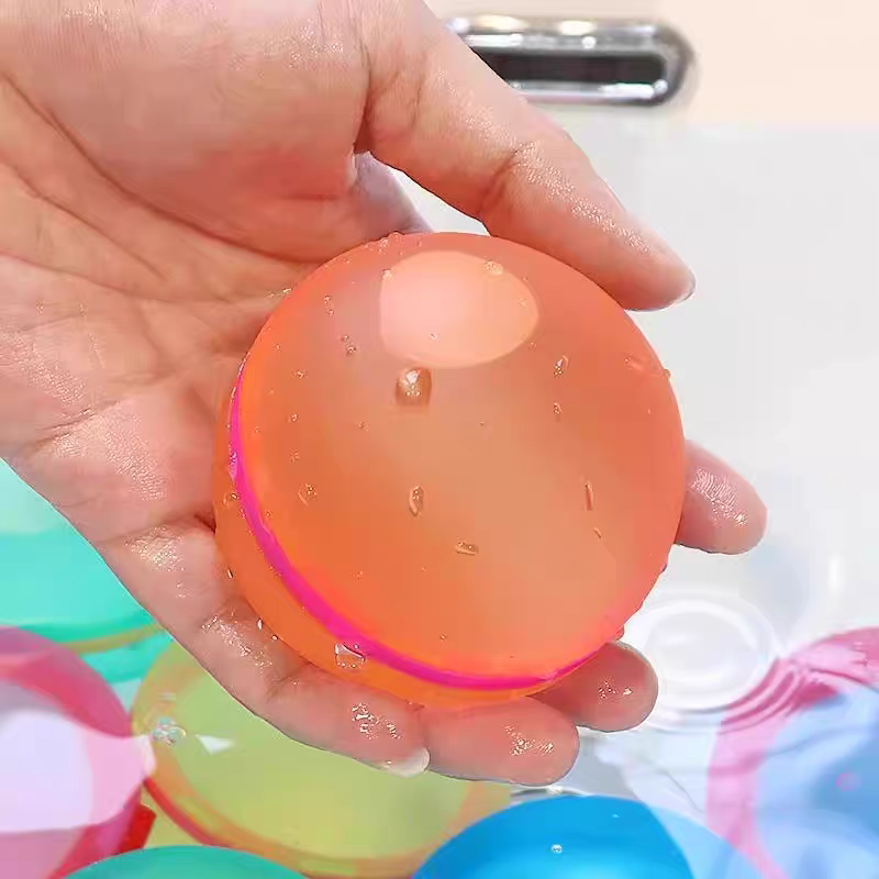 6 Reusable Water Balloons 💦 Self-Sealing Splash Bombs Kids Bath & Pool Toy