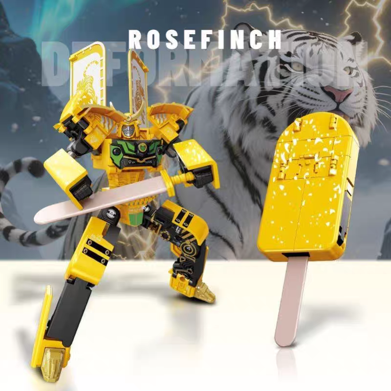 Transforming Ice Cream Robot π¦ Kids Creative Mecha Warrior Toy Model