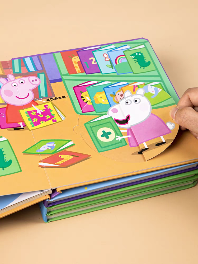 Peppa Pig Board Book Set π 6pcs Baby Flip Books Toddler Early Learning Stories