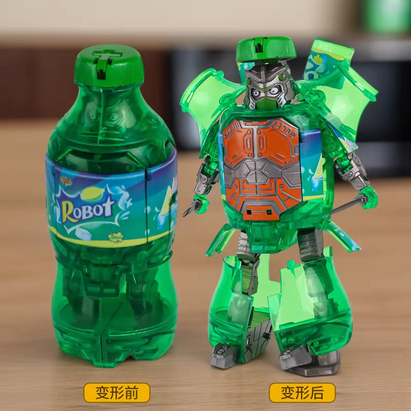 Transforming Soda Can Robot 🥤 Cool Mecha Warrior Toy for Kids Boys