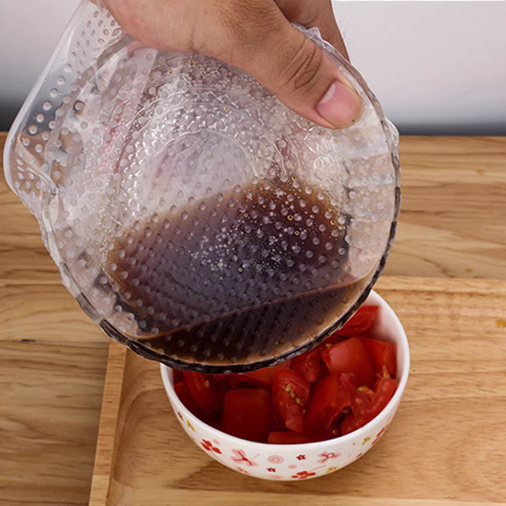 Reusable Silicone Stretch Lids π₯ Food Bowl Cover Microwave & Fridge Seal