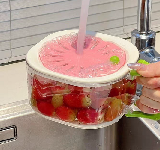 2025 New Faucet Sink Drain Basket 🍇 Kitchen Fruit Veggie Strainer
