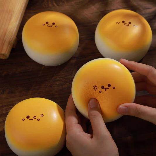 Cute Steamed Bun Squishy 🍞 Slow Rising PU Stress Relief Toy Gift