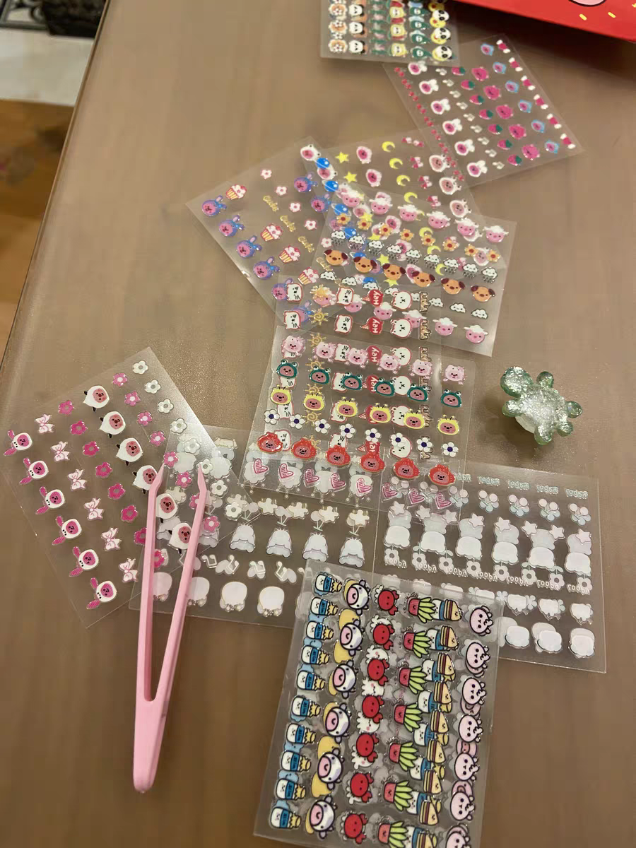 Kids Cartoon Nail Stickers 🐰 Waterproof Princess Bunny Nail Art for Girls