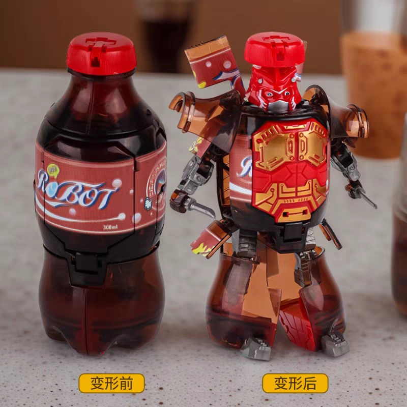 Transforming Soda Can Robot 🥤 Cool Mecha Warrior Toy for Kids Boys
