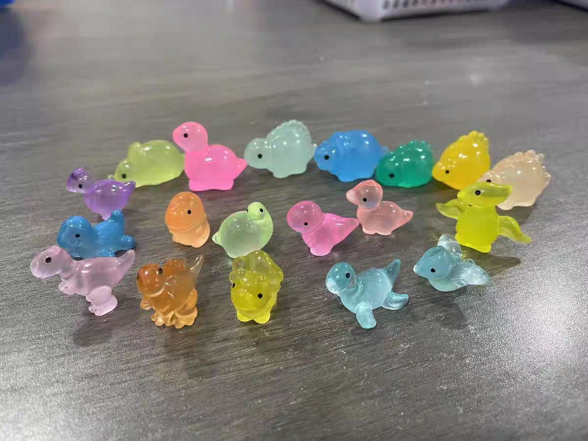 Mini Glow-in-the-Dark Dinosaur 🦖 Jurassic Animal Figure Mystery Toy Gift