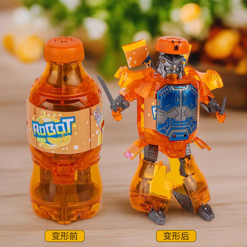 Transforming Soda Can Robot 🥤 Cool Mecha Warrior Toy for Kids Boys