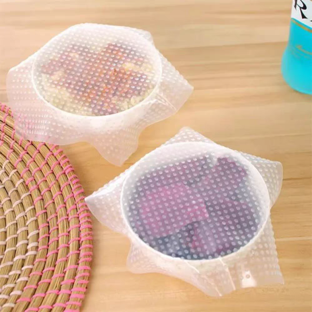 Reusable Silicone Stretch Lids 🥗 Food Bowl Cover Microwave & Fridge Seal