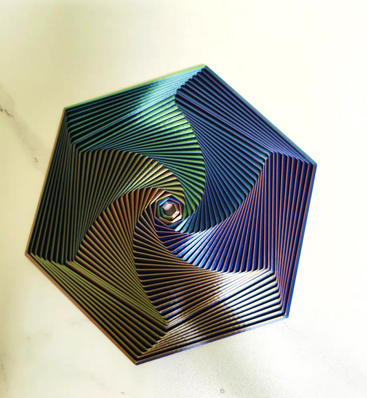 3D Illusion Hexagon Toy 🔮 Rotating Stress Relief Fidget Puzzle Magic
