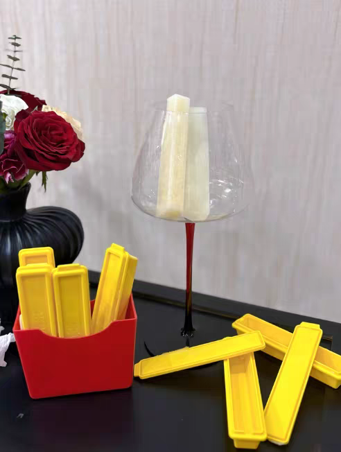 French Fries Ice Cube Mold – Creative Summer Silicone Ice Tray for DIY Drinks & Freezer
