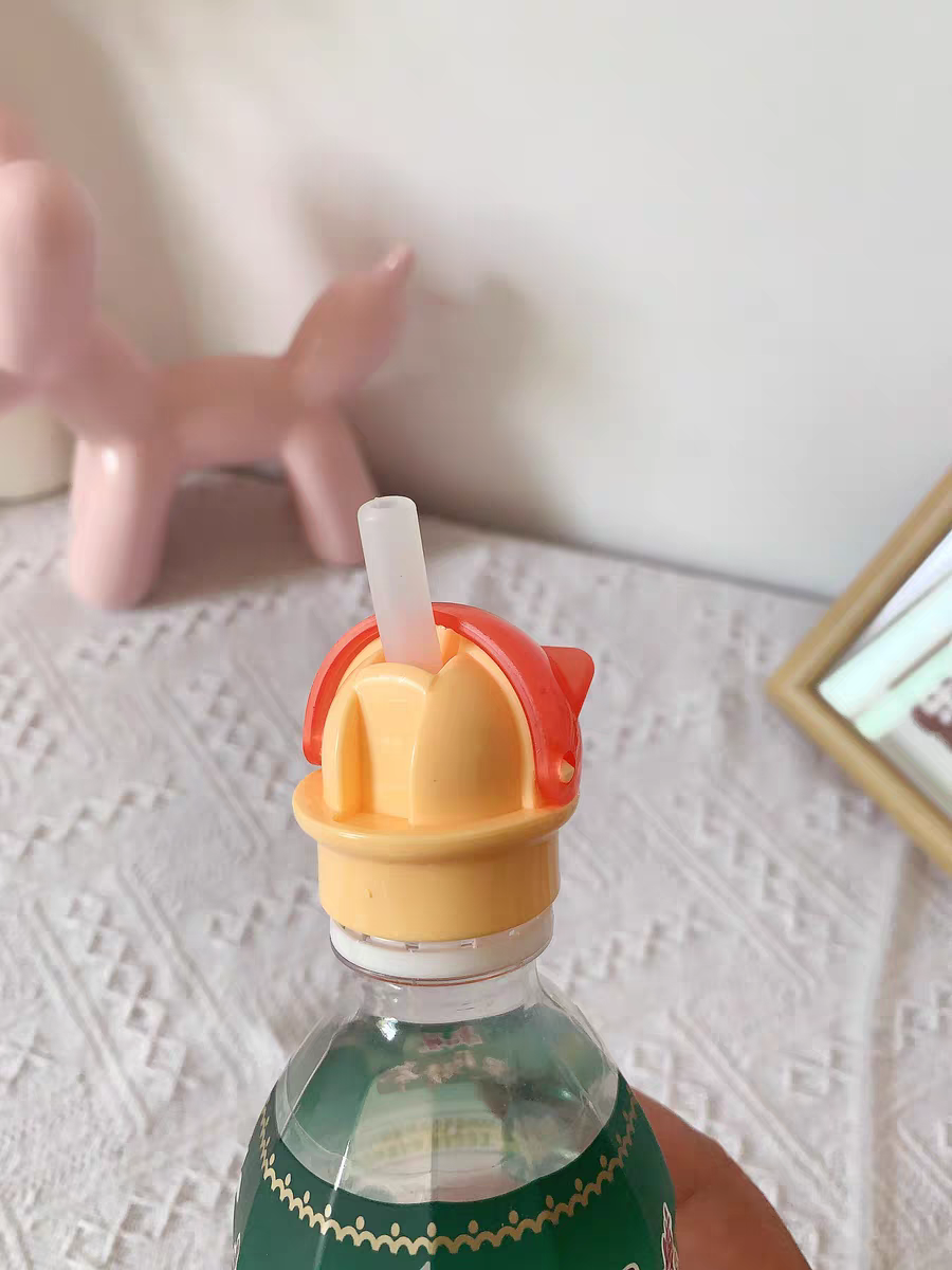 Silicone Bottle Straw Adapter 🍼 Portable Drink Cap for Kids & Baby