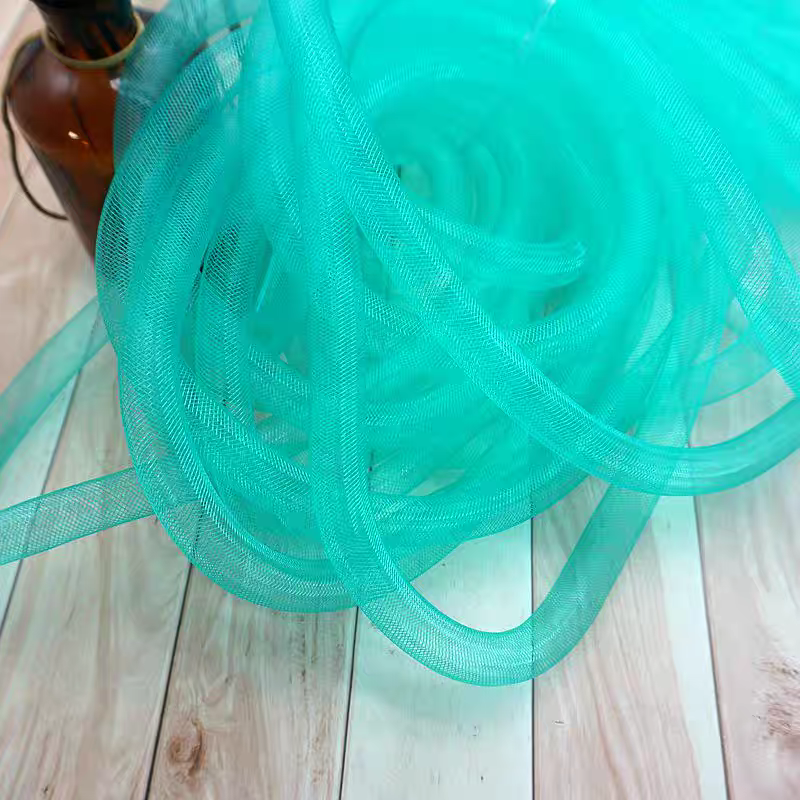 Colorful Elastic Twist Mesh Tube 🌈 DIY Craft Accessory 2m Sewing Supply
