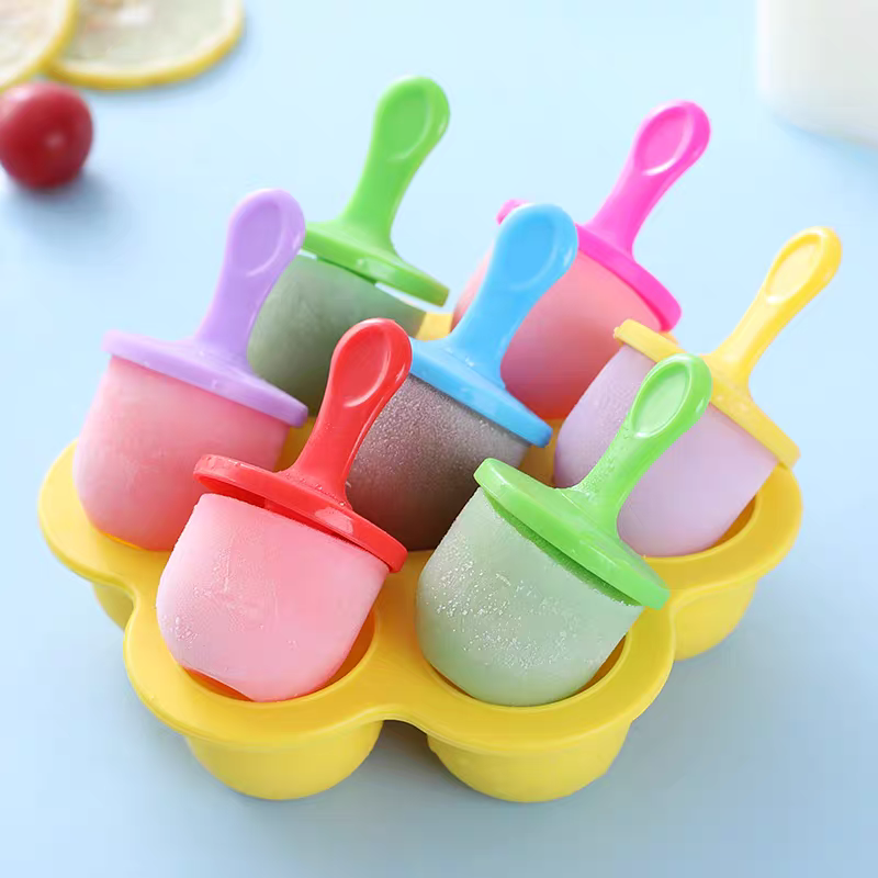 Silicone Ice Cream Mold 🍦 DIY Popsicle Maker Mini Ice Pop Tray for Kids