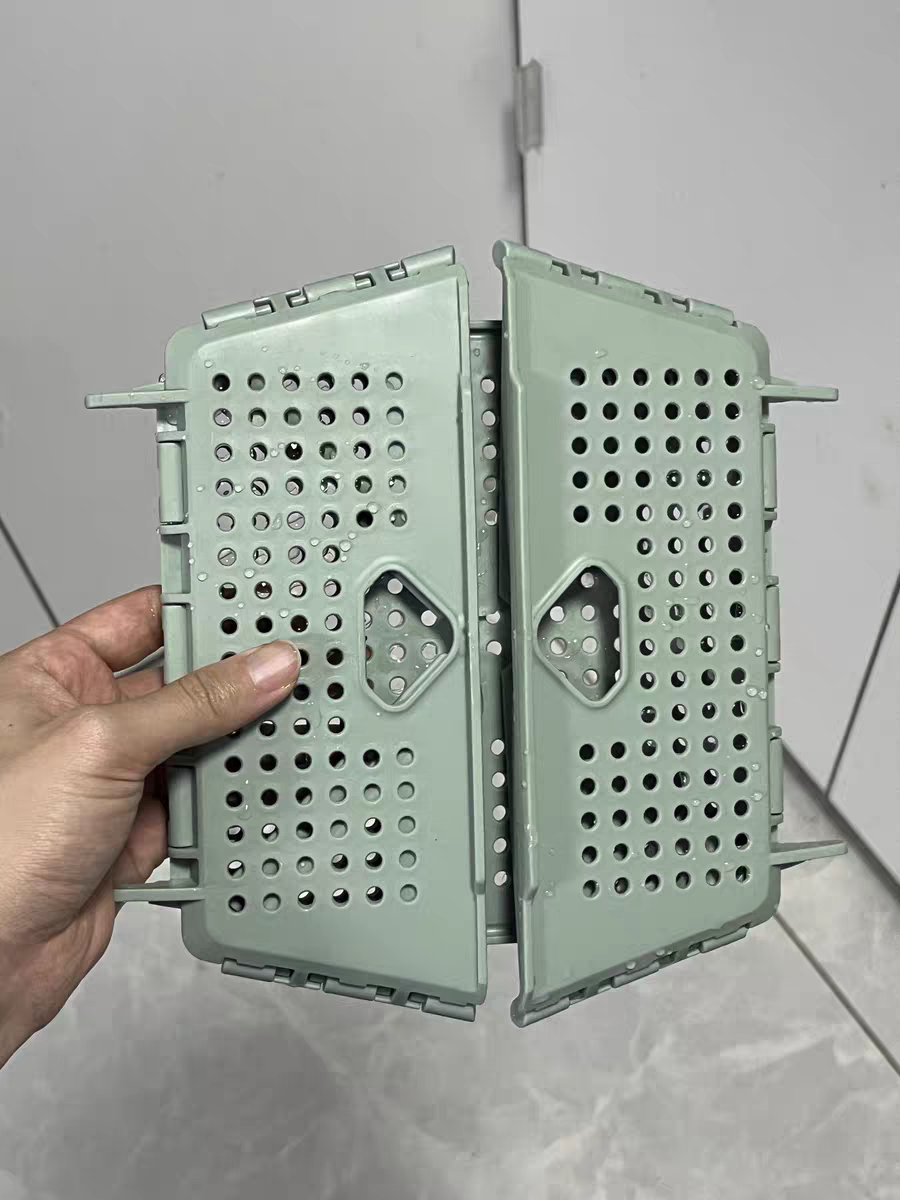 Collapsible Sink Strainer Basket 🥦 Foldable Kitchen Wash Basin & Fruit Drainer