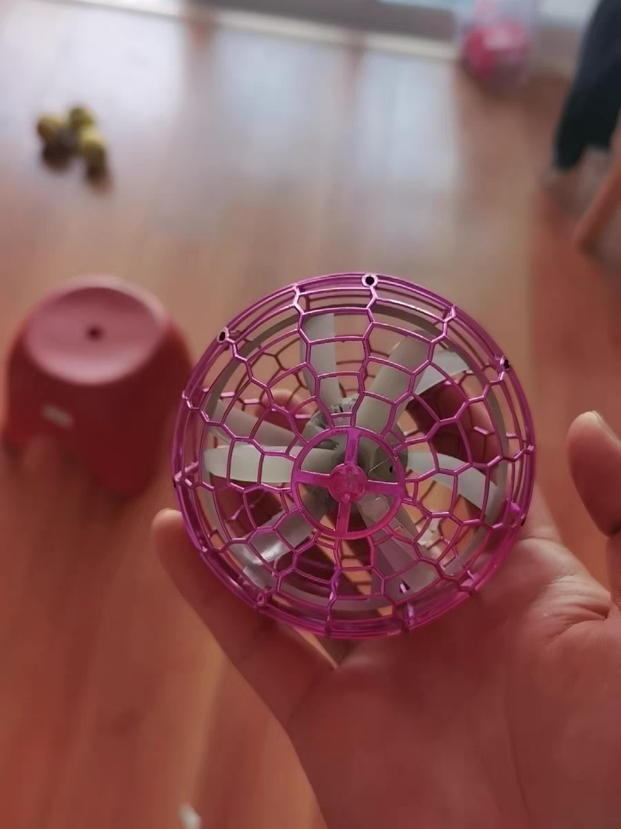 UFO Flying Spinner Toy 🚀 Smart LED Hover Ball Drone for Kids