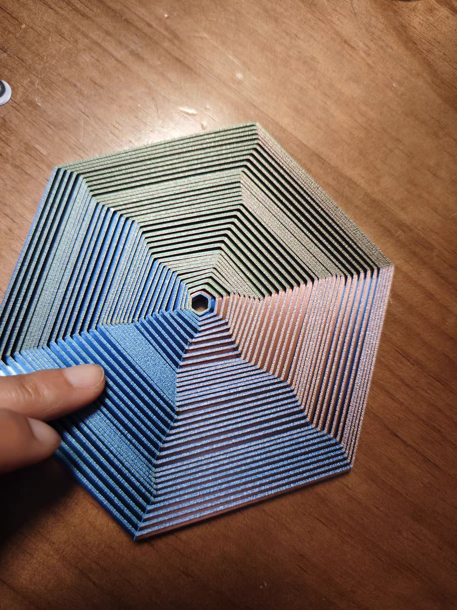 3D Illusion Hexagon Toy 🔮 Rotating Stress Relief Fidget Puzzle Magic