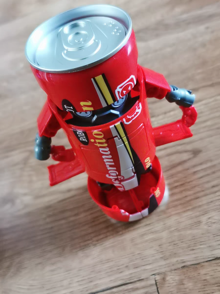Soda Can Transforming Robot 🥤 Creative Mecha Toy for Kids Boys