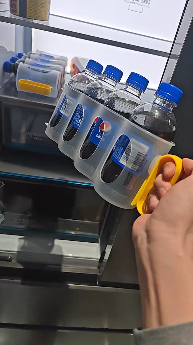 Clear Fridge Organizer Bin Can Holder Storage Box for Kitchen & Pantry