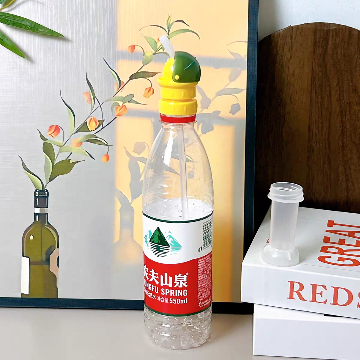 Silicone Bottle Straw Adapter 🍼 Portable Drink Cap for Kids & Baby
