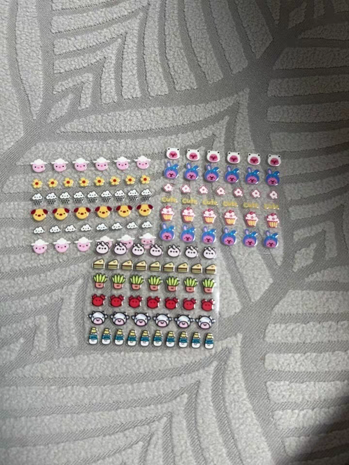 Kids Cartoon Nail Stickers 🐰 Waterproof Princess Bunny Nail Art for Girls
