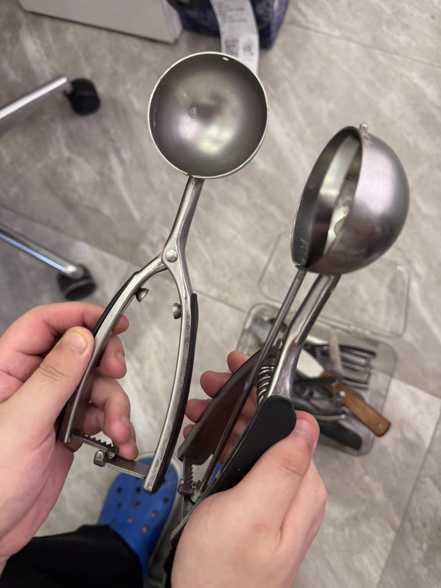 304 Stainless Steel Ice Cream Scoop 🍨 Fruit Melon Baller Kitchen Tool