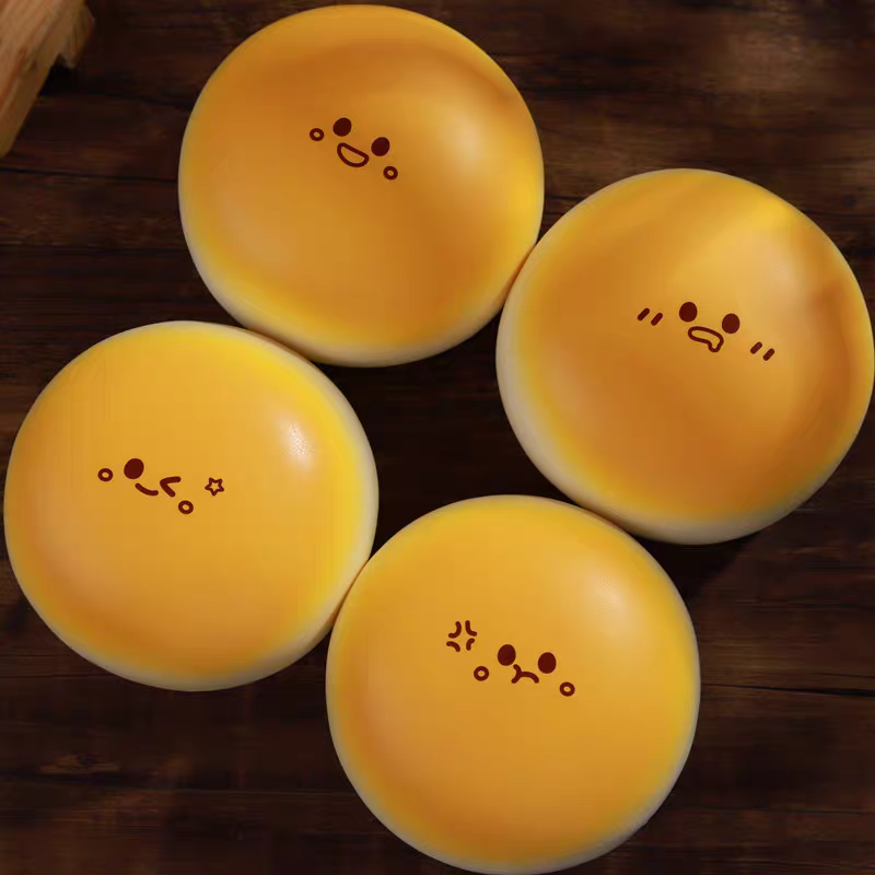 Cute Steamed Bun Squishy 🍞 Slow Rising PU Stress Relief Toy Gift