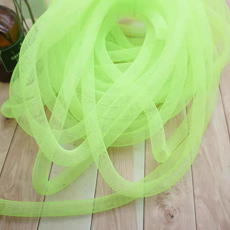 Colorful Elastic Twist Mesh Tube 🌈 DIY Craft Accessory 2m Sewing Supply