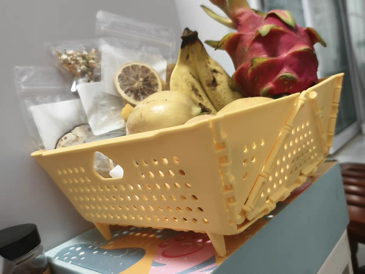Collapsible Sink Strainer Basket 🥦 Foldable Kitchen Wash Basin & Fruit Drainer