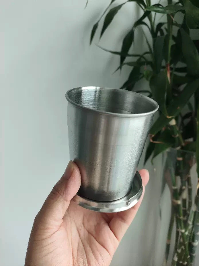 Stainless Steel Folding Travel Cup 🥤 Portable Collapsible Outdoor Mini Shot Glass