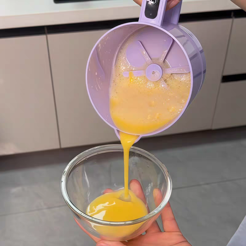 Electric Egg Beater 🥚 Mini Automatic Mixer Cup with Filter – Kitchen Gadget