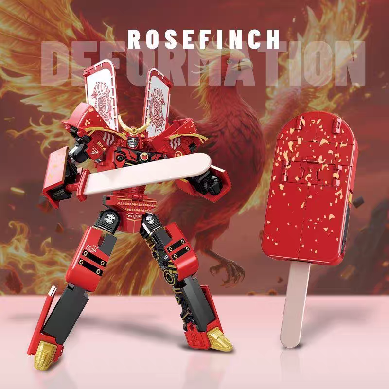Transforming Ice Cream Robot 🍦 Kids Creative Mecha Warrior Toy Model
