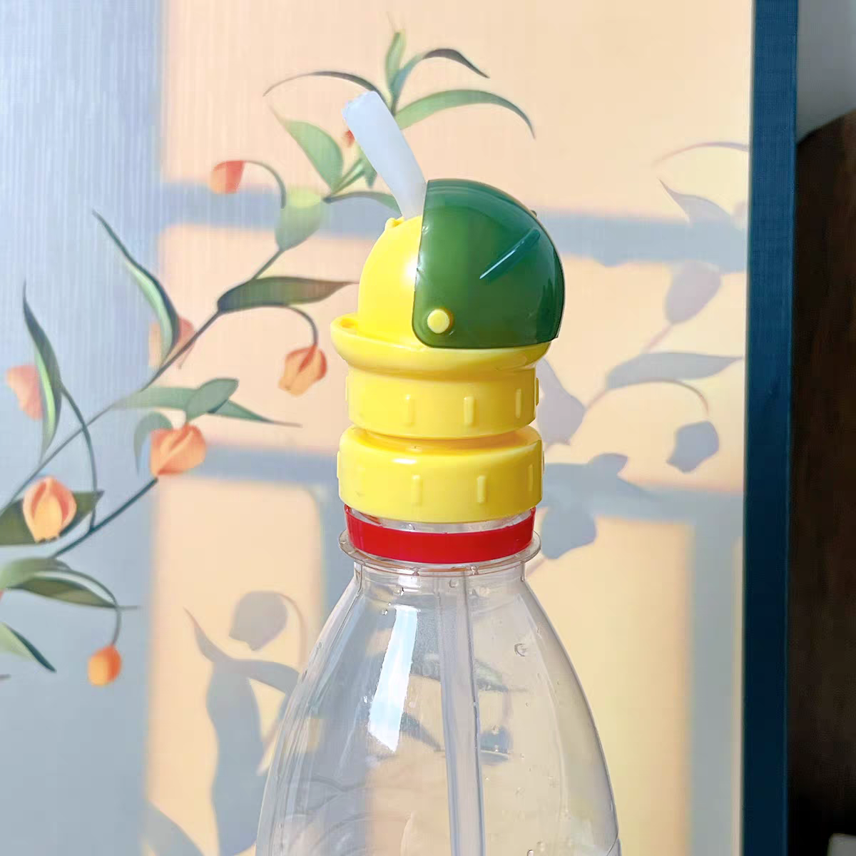 Silicone Bottle Straw Adapter 🍼 Portable Drink Cap for Kids & Baby