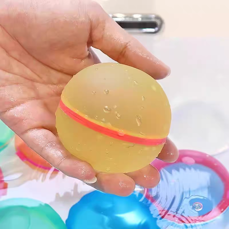 6 Reusable Water Balloons 💦 Self-Sealing Splash Bombs Kids Bath & Pool Toy