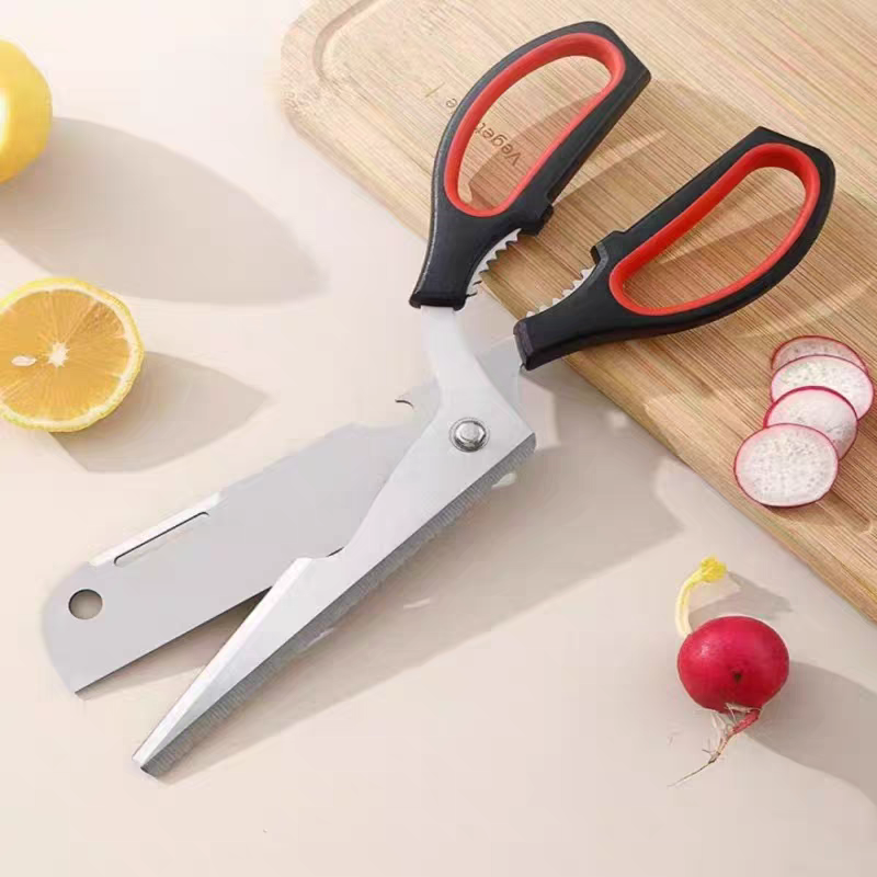 Korean Outdoor Camping Scissors 🔪 Multi-Function BBQ & Kitchen Tool