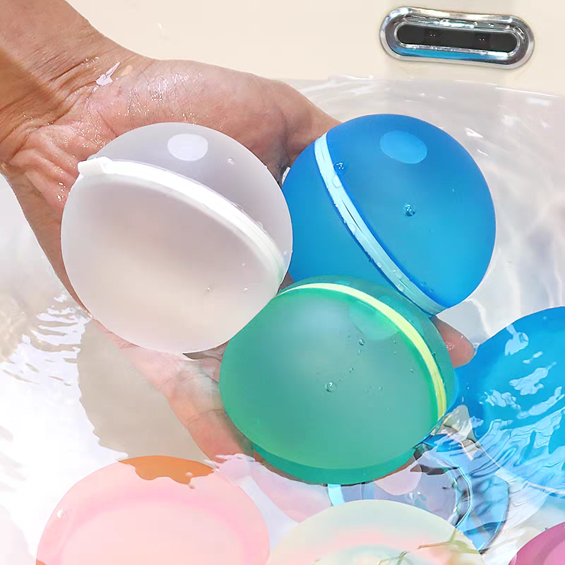 6 Reusable Water Balloons 💦 Self-Sealing Splash Bombs Kids Bath & Pool Toy